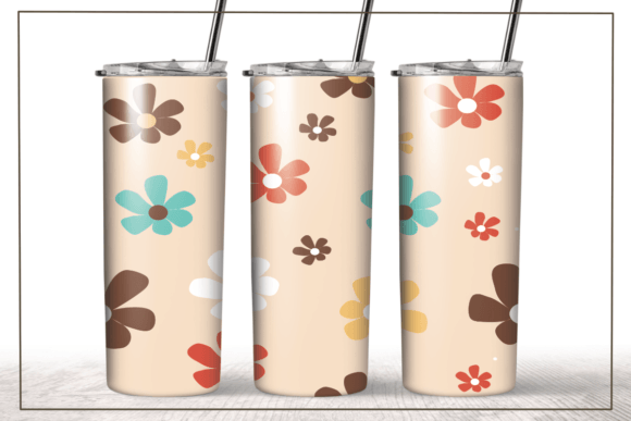 A Groovy Retro Flower Design for Crafted Brand Visuals
