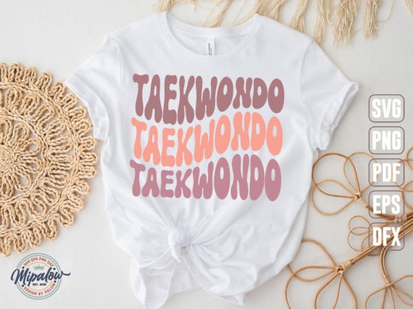 A Wavy Taekwondo Svg Graphic for Crafts & Publishing