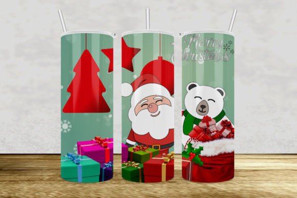 Christmas Tumbler Graphics for Small Business Print Templates