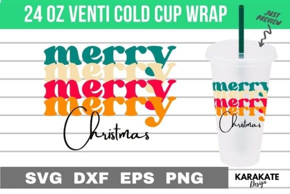 Crafting Brand Magic with a Retro Christmas Cup Wrap Design