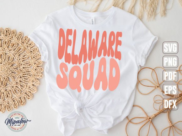 Delaware Squad Vintage SVG for Crafts & Branding Graphics