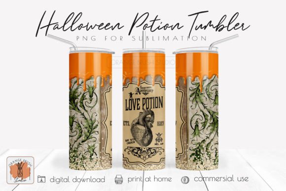 Designing with the Halloween Magic Potion Tumbler Wrap