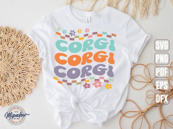 Groovy Corgi Graphics for Crafts & Creative Projects
