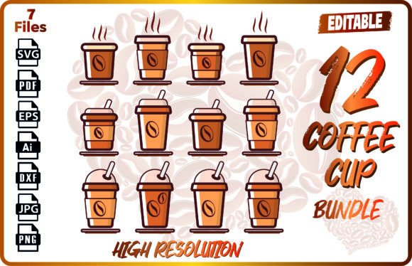 Handcrafted Goods: A Crafter's Review of the 12 Coffee Cup Graphics