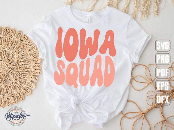 Iowa Squad State Vintage Svg Graphics for Crafts