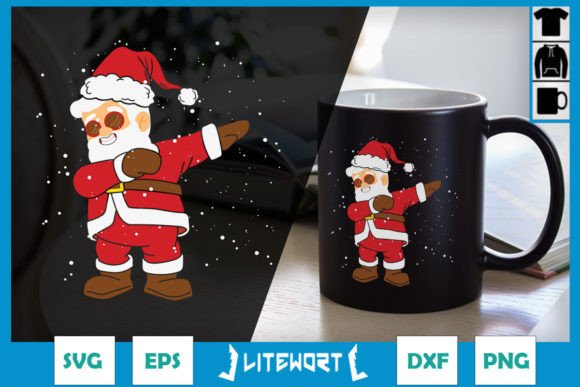Santa's Dabbing SVG: A Graphic Designer's Take on Craft-Driven Humor