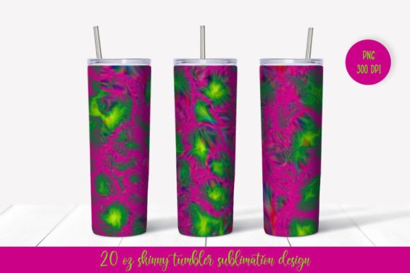 The Magenta Green Abstract Tumbler Wrap Design: A Professional Review
